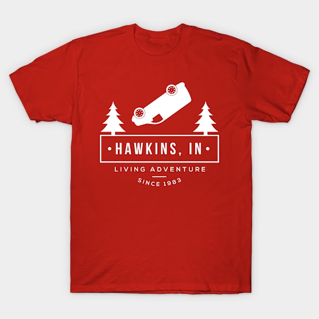 Stranger Things Hawkins Living Adventure T-Shirt by Rebus28